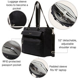 Modern Laptop Tote - Lightweight 18"x11.75" Work Tote Bag for Women - Travel Carry On Bag