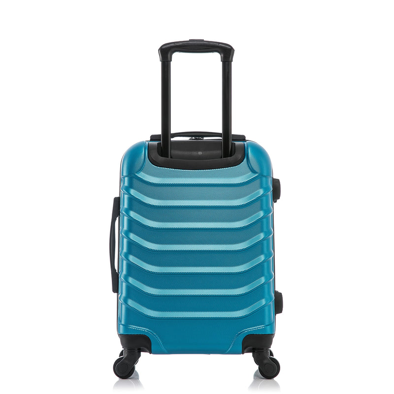 InUSA ENDURANCE Luggage with Spinner Wheels | Durable Lightweight Hardshell Suitcase, Spacious Travel Bag with Handle and Trolley | 20-Inch Carry On Small Luggage | Teal
