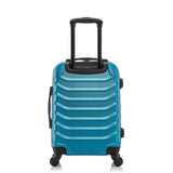 InUSA ENDURANCE Luggage with Spinner Wheels | Durable Lightweight Hardshell Suitcase, Spacious Travel Bag with Handle and Trolley | 20-Inch Carry On Small Luggage | Teal