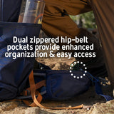 Kelty Glendale 65L – 105L Multi-day Backpacking Thru Hiking Pack, Adjustable Suspension, Customized Fit (Pageant Blue, 85L)