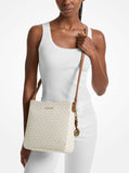 Michael Kors Women's Jet Set Large Messenger Bag, Gold-Tone Hardware/Vanilla