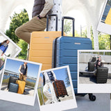 Ricardo Beverly Hills Cambria Hardside Luggage | Stylish Suitcase with Wheels for Effortless Travel, Expandable and Secure TSA-Locked Packing, 20-inch Carry-On, 22x14x9, Tortoise