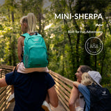 Water Buffalo Mini Sherpa Kids Hiking Backpack & Hydration Backpack, with 1.5L Bladder, Adjustable Fit, Reflective Trim