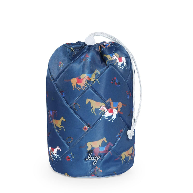 Lug Tumbler Storage Pouch, HORSES NAVY