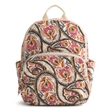 Vera Bradley Women's Premium Cotton Small Banbury Backpack, Blooming Paisley, One Size