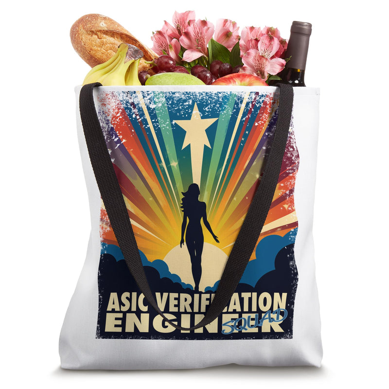ASIC Verification Engineer Funny Female Hero Job Women Tote Bag