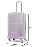 American Tourister Stratum 2.0 Expandable Hardside Luggage with Spinner Wheels, 24" SPINNER, Purple Haze