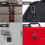 Luggage Locks with Key, [2 Pack] Diyife TSA Approved Luggage Locks, Suitcase Locks, Small TSA Travel Lock with Zinc Alloy Steel Cable Ideal for Backpacks, Bags, Toolbox, Case (Black)