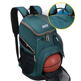 MIER Gym Backpack 40L Basketball Backpack with Ball Compartment & Shoes Storage Multi-Functional Sports Soccer Bag Large Equipment Back Pack Volleyball Backpacks for Men Women, Dark Green