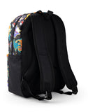 Pokémon Pikachu Charizard Gengar Meowth Backpack in Black | Kids Character All Over Print Bag | Adjustable Shoulder Straps