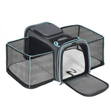 Pesen Expandable Dog & Cat Carrier, Airline Approved Soft Pet Carrier, Breathable & Collapsible Design, Ideal for Small Dogs, Cats, Rabbits and Other Small Animals – Larger Expansion Area for Comfort