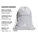 adidas Stadium Sackpack – Drawstring Backpack for Sports, Small Gym Bag, 13L