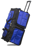 Dejuno 28-inch Rolling Duffle Bag - Blue