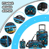 Homskiii Kids Luggage Sets with Wheels Boys Travel Softside Suitcases 16" Carry on Suitcase with Duffle Bag Boys Luggage Sets Airline Approved