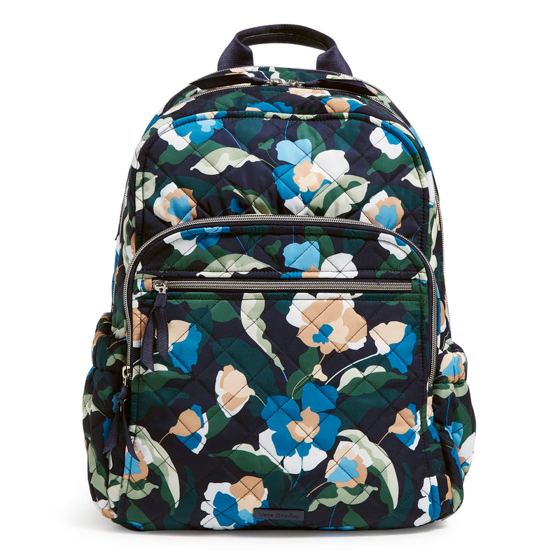 Vera Bradley Women's Performance Twill Campus Backpack, Immersed Blooms, One Size | Backpacks4Less