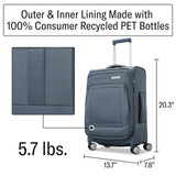 Samsonite UpLIFT Lightweight Softside Carry-On Luggage with Spinner Wheels - Expandable - Airline-Approved, Polyester Soft Suitcase for Ultra Light Travel - Elemental Blue