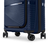 American Tourister Airconic Hardside Expandable Luggage with Spinner Wheels, Navy Blue, Carry-On 20-Inch