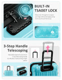 Comeria Carry on Luggage - Airline Approved Suitcases with Spinner Wheels, Built-In TSA Lock，Hard Shell Expandable Suitcases