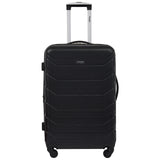 Wrangler 4 Piece Miami Luggage and Packing Cubes Set, Black