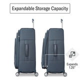 Samsonite UpLIFT Lightweight Softside Carry-On Luggage with Spinner Wheels - Expandable - Airline-Approved, Polyester Soft Suitcase for Ultra Light Travel - Elemental Blue