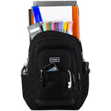 FUEL Laptop Durable Hiking Travel Commuter Carry On Casual Daypack Classic Bag Backpack, Black