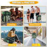 Backpack Cooler - AYAMAYA Upgrade Leakproof Cooler Backpack with Padded Top Handle, 40 Cans Large Waterproof Insulated Camping Coolers for Beach, Fishing, Picnic, Travel, BBQ
