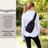 Baggallini Central Park Sling - Small 12x7 Sling Crossbody Bag for Women with Convertible Adjustable Shoulder Strap