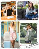 VENATIN School Backpack for Girls, Water Resistant Backpacks for Girls 15.6 Laptop Multifunction Casual Daypack, Basic College Backpack School Bookbag Mochilas Escolares para Niñas, Green