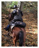OUTBACK TRADING Unisex 2004 Waterproof Breathable Brown Oilskin Cotton Equestrian Cantle Saddle Bag for Horse Riding