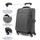 Travelpro Maxlite 5 Softside Expandable Luggage with 4 Spinner Wheels, Lightweight Suitcase, Men and Women, Shadow Grey, Carry-on 21-Inch