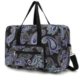 EXYANGEE Foldable Travel Duffel Bag, Medium Women's Weekender and Overnight bag carry on Luggage bag for Women