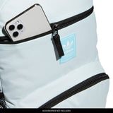 adidas Originals National 2.0 Backpack, Almost Blue/White, One Size