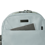 Kenneth Cole REACTION Madison Square Lightweight Hardside Chevron Expandable Spinner Luggage, Slate, 2-Piece (20" Carry On + Sophie Backpack)