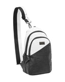 Volcom Women's Ridgestone Over Shoulder Sling Bag Backpack, Black White, One Size
