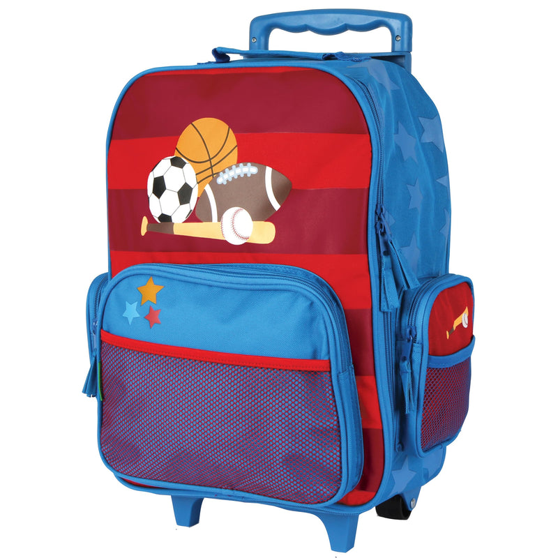 Stephen Joseph Kids Classic Rolling Luggage, Kids Luggage, Toddler Rolling Travel Carry On, Kids Suitcase with wheels,
