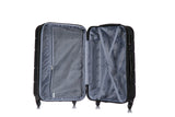 DUKAP RODEZ Hardside Luggage with Ergonomic Handles and TSA Lock | Spacious Traveling Suitcase, Travel Suitcase with Four Spinner Wheels and Studs | 24" Medium Luggage | Black