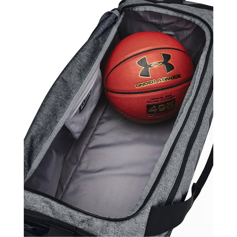 Under Armour Unisex-Adult Undeniable 5.0 Duffle, Pitch Gray Medium Heather (012)/Black, Medium