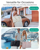 BAGSMART Garment Bags for Travel Convertible puffy Suit Carrier for Women Men Weekender Foldable Carry on Garment Bags for Hanging Clothes, Dresses, Coats, Shirts