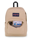 JanSport SuperBreak Plus Backpack with Padded 15-inch Laptop Sleeve and Integrated Bottle Pocket - Spacious and Durable Daypack for Work and Travel - Travertine