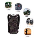 SwissGear 3598 Backpack, Narrow Daypack, Ideal for Commuting and School, Camo/Green