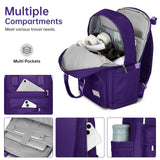 TRIPLAYER Luggage Sets 5 Pieces, PP Hardshell Suitcase Set with Spinner Wheels, Suitcases for Women (Purple)
