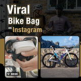 Lumiere & Co. Falcon Magnetic Bike Saddle Bag – 0.69L | 6" x 3.5" x 2" | Sleek Minimalist Brick Design, Fast Magnetic Buckle Attachment | Road Cycling–Specific Bike Seat Bag (Black, Large)