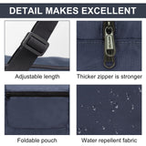HOLYLUCK Foldable Travel Duffel Bag For Women & Men Luggage Great for Gym (Navy Blue)