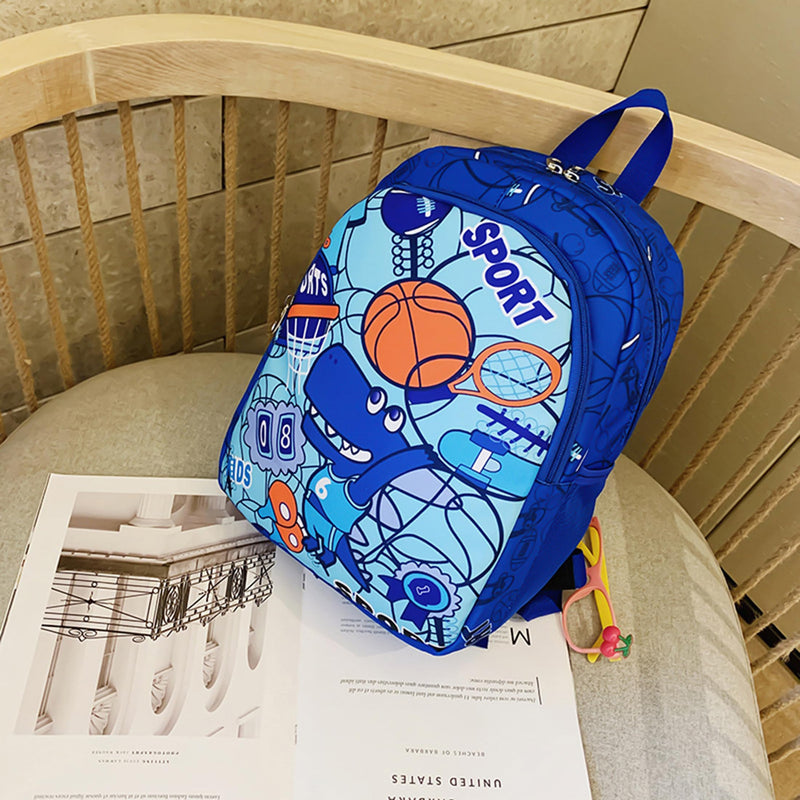 CHERUBIC Kids Toddler Cute Backpack Little Cartoon Travel Lightweight Bag Daypack For 3 Girls Boys (Basketball)