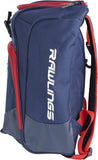 Rawlings | CHAOS Backpack Bag Series | Youth Baseball & Fastpitch Softball | Red/White/Blue