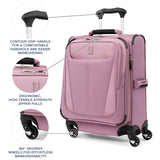 Travelpro Maxlite 5 Softside Expandable Luggage with 4 Spinner Wheels, Lightweight Suitcase, Men and Women, International, Orchid Pink Purple, Carry-on 19-Inch