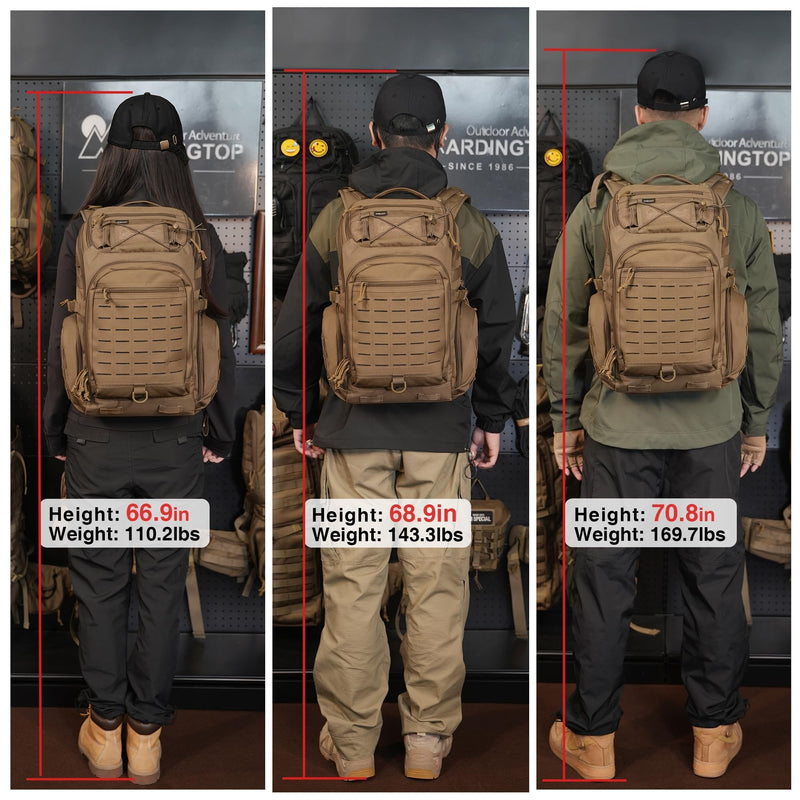 Mardingtop 30L Molle Military Backpack, Tactical Backpack for Men, Cordura Backpack for Hiking,Camping,Trekking