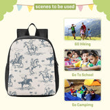 Sletend Toddler Backpack Western Cowboy Waterproof Mini Backpack Boys/Girls Cute Kindergarten Pre School Bags 11 Inch