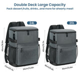 Cooler Backpack 33/40 Cans Coolers Insulated Leak Proof for Men & Women, Waterproof Soft Sided Lunch Camping Beach Travel Ice Chest Bag Hiking Picnic Backpack