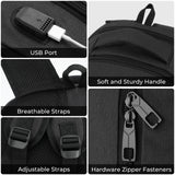 BIKROD Backpack for Men and Women, School Backpacks for Teen Boys Girls, Water Resistant Sturdy Anti Theft Travel Laptop Backpack, Black Student Bookbag Fits 15.6 Inch Laptop, Gifts